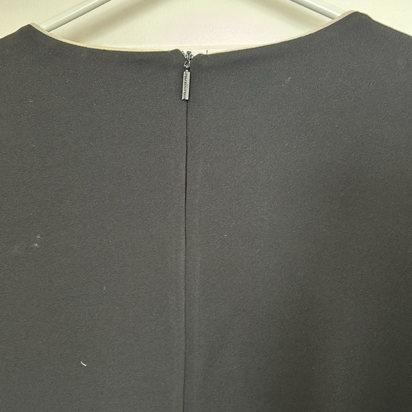 Karl Lagerfeld bkack dress with ivory ruffled sleeves - Picture 4 of 4